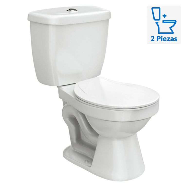 WC Inodoro Italgrif Dos Piezas Aruba Blanco