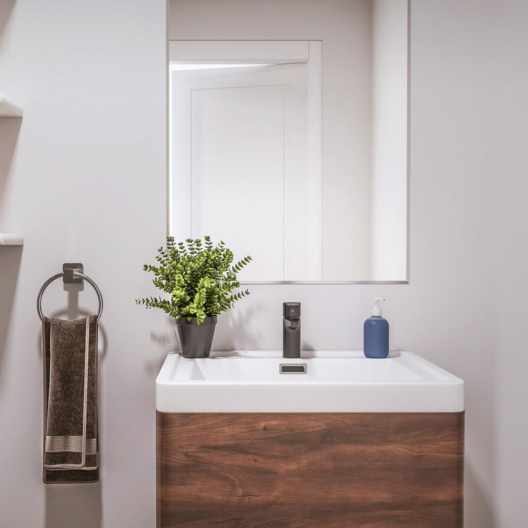 Espejo de Baño Forma Rectangular 60x90 cm Plateado YJ-2736
