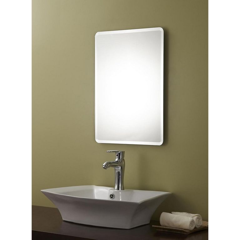 Espejo de Baño Forma Rectangular 45x60cm Plateado YJ-3007E
