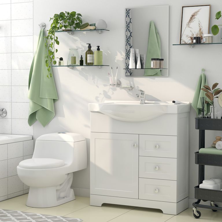Conjunto Mueble Lavamanos Sensi Dacqua Napoles Ancho 80cm Alto 91cm Profundidad 45cm