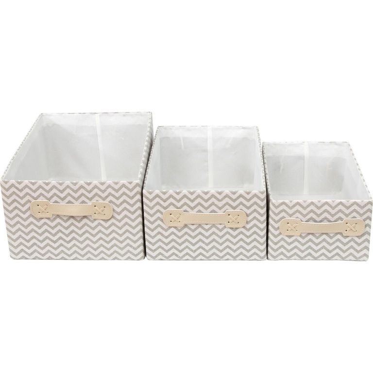 Set 3 Cajas de Tela con Asa