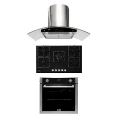 SOLE - Combo Cocina a Gas SOLCO041 + Campana Extractora TURE63CO + Horno Eléctrico SOLHO012
