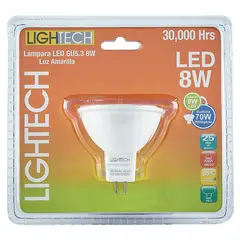 LIGHTECH - Foco Dicroico LED 8W GU5.3 Luz Calida