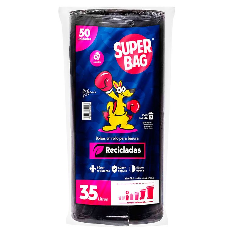Bolsa Para Basura Rollo de 35 Litros 50und