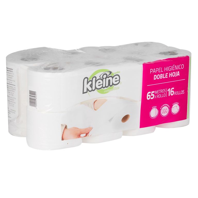 Papel Higiénico Doble Hoja Kleine X16 Rollos 65M