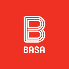 BASA - Papelera Vaiven 9Lt Blanco Mármol