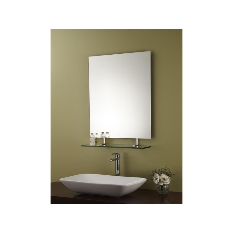 Espejo de Baño Rectangular con Repisa 80x100cm
