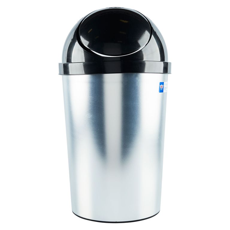 Papelera de Plástico Reyplast Plateado 12L
