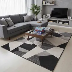JUST HOME COLLECTION - Alfombra Rectangular Lotto Blocks 133x190cm