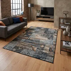 JUST HOME COLLECTION - Alfombra Rectangular Sachi Patchwork 160x235cm