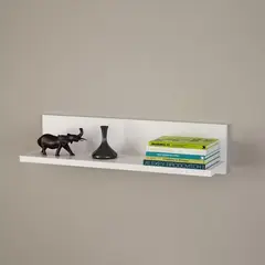MUEBLES GAUDI - Repisa Flotante Melamina Blanco 20x80x15cm