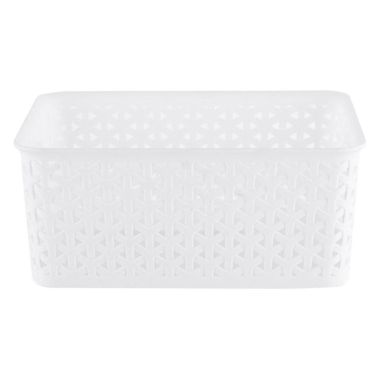 Canasta Ratán 4L Blanco