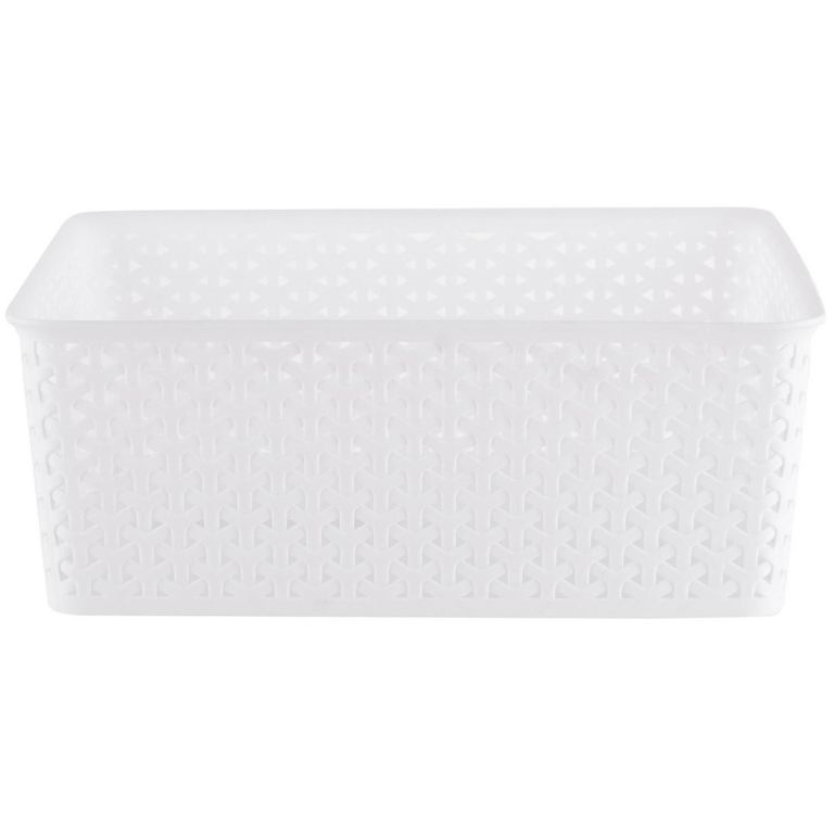 Canasta Ratán 14.5L Blanco