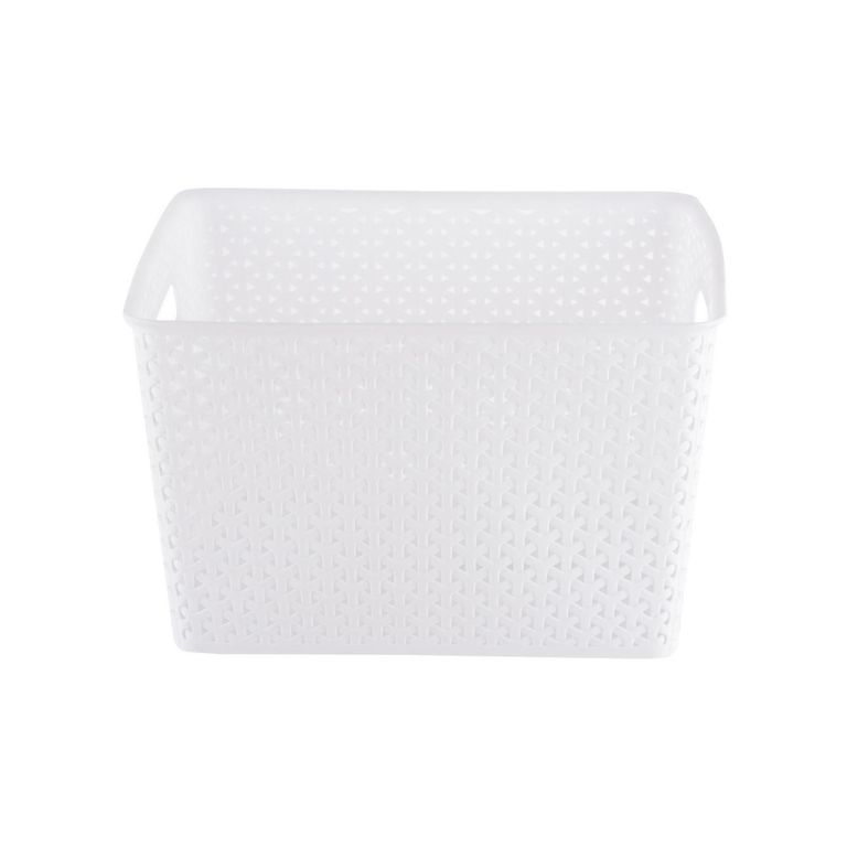 Canasta Ratán 19L Blanco