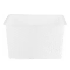 JUST HOME COLLECTION - Canasta Ratán 35L Blanco
