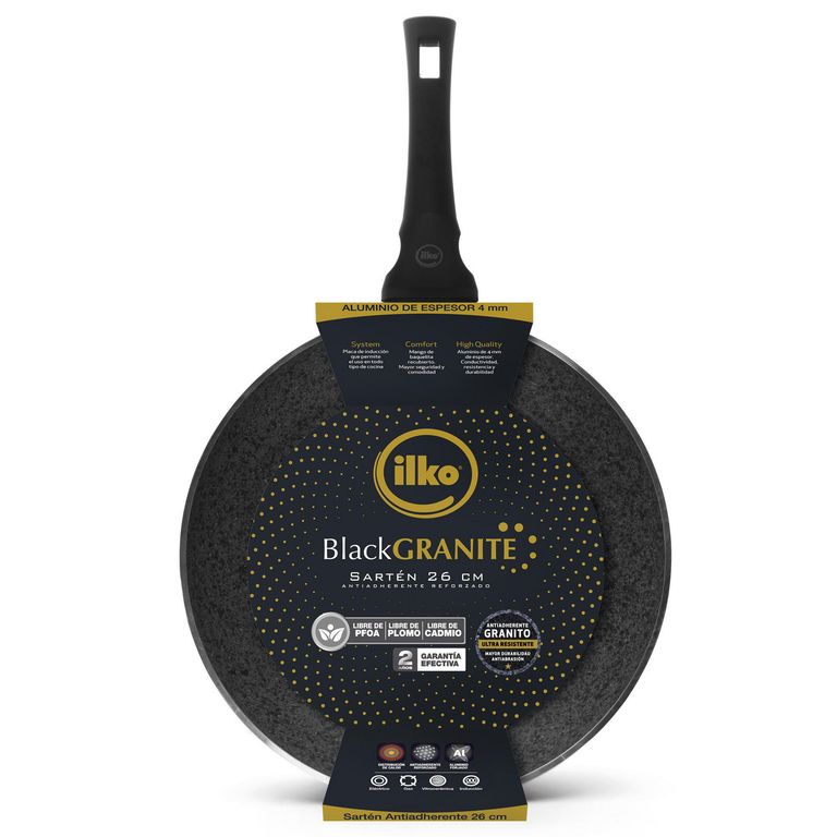 Sartén 26 cm Black Granite