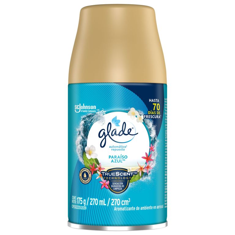 Repuesto Ambientador automático Glade Paraíso Azul 270 ml