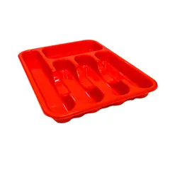MAGICPLAST - Portacubiertos S/Tapa Rojo