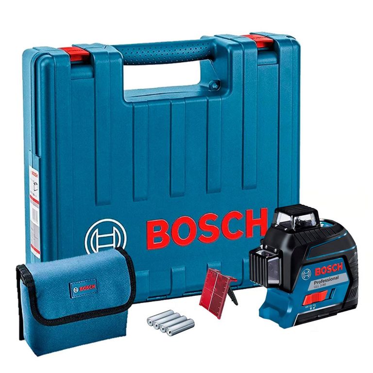 Nivel láser Bosch GLL 3-80 360° 80 metros en maletín
