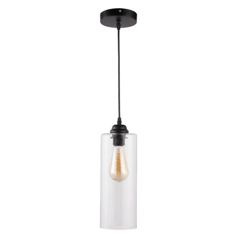Lámpara Colgante de Techo 1 Luz Brest Negra