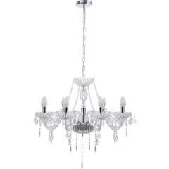 JUST HOME COLLECTION - Lámpara Colgante Auriga 8L E14 Blanco