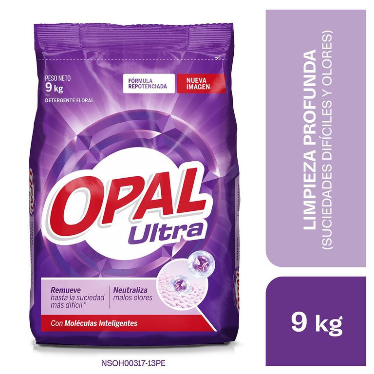 Detergente en Polvo Opal Ultra Floral 9Kg