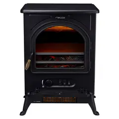 RECCO - Chimenea Eléctrica 1800W 20 m2 ND-187H Negro
