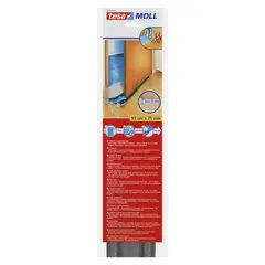 TESA - Burlete Adhesivo para Puerta Flexible Doble Gris