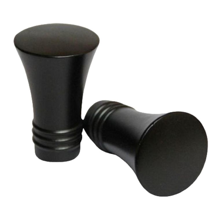 Terminal Cónico fierro negro 19mm (2 un)