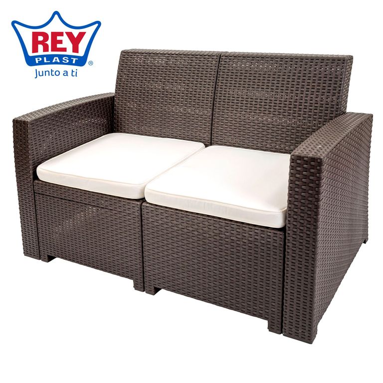 Sillón Tavarúa 2 Cuerpos Marrón moro