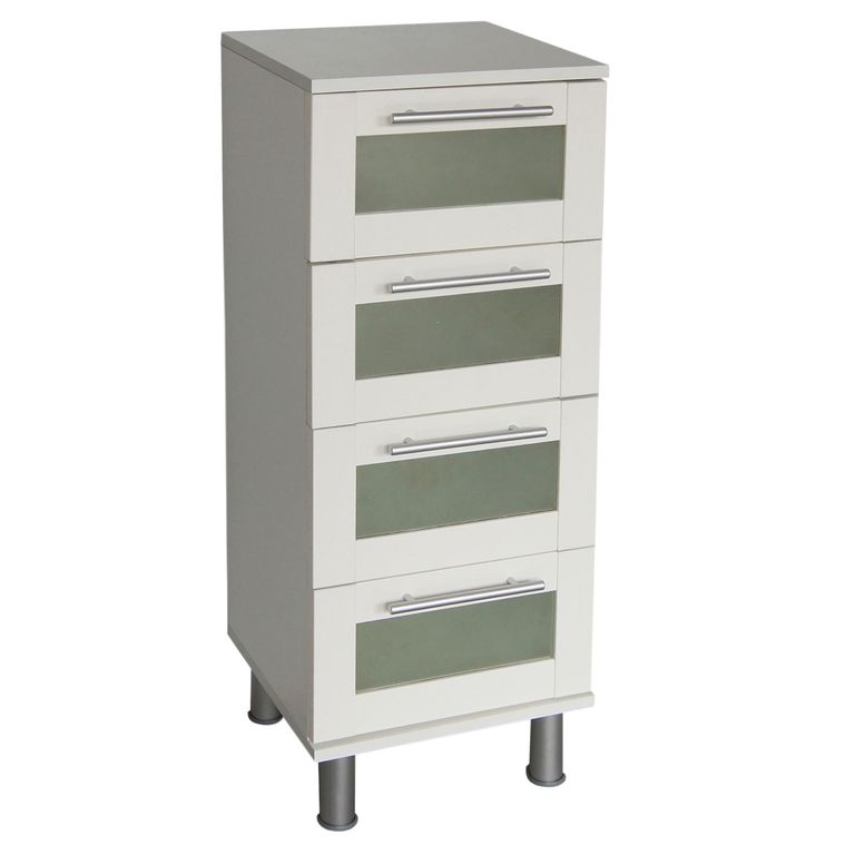 Mueble de Baño Organizador Blanco 4 Cajones