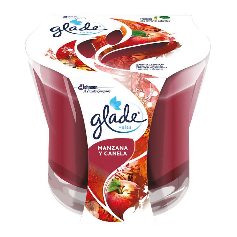 Ambientador Glade En Frasco (Plástico/Vidrio) Manzana Y Canela 96Gr
