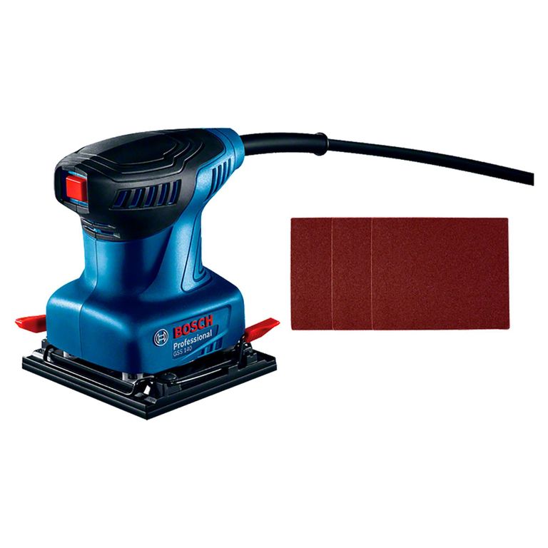 Lijadora Eléctrico Orbital GSS 140 220W 220V con 1 Lija Bosch