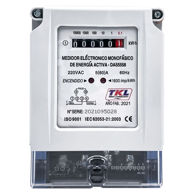 Medidor Electrónico Monofásico 60A