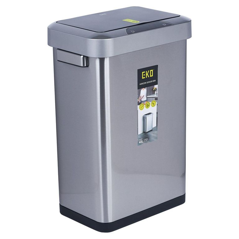 Papelera con Sensor y Cierre Automático 45L