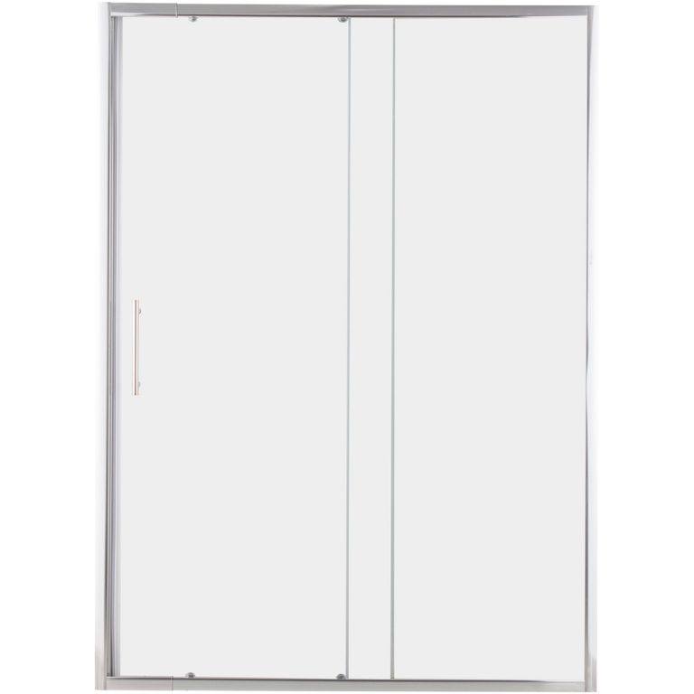 Puerta De Ducha Corredora 150x185 cm Vidrio Templado 6 mm