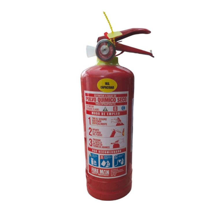 Extintor PQS ABC 1 kg.