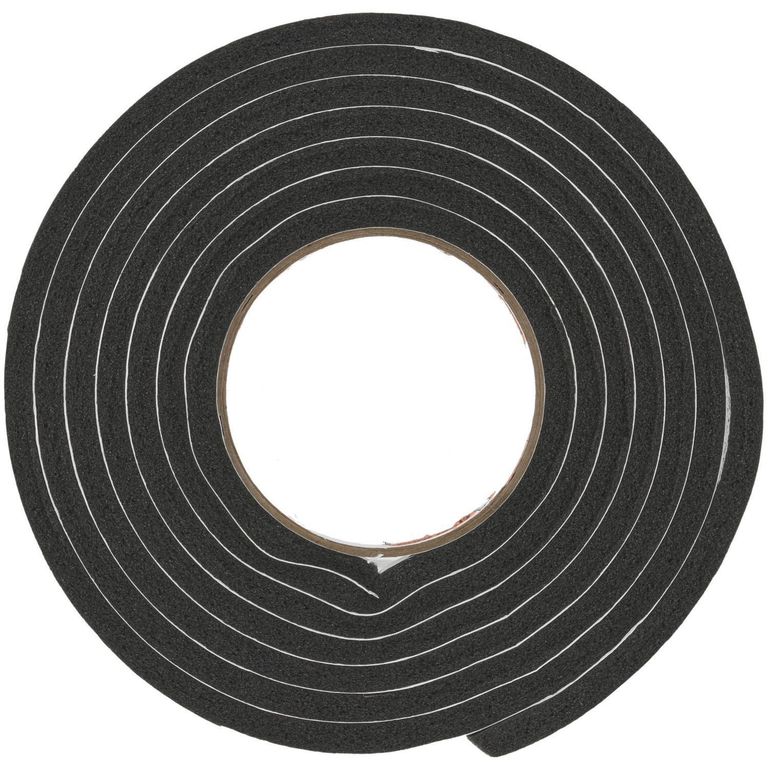 Burlete Adhesivo de Goma Adhesivo 3/8-5/16-3 m. Negro