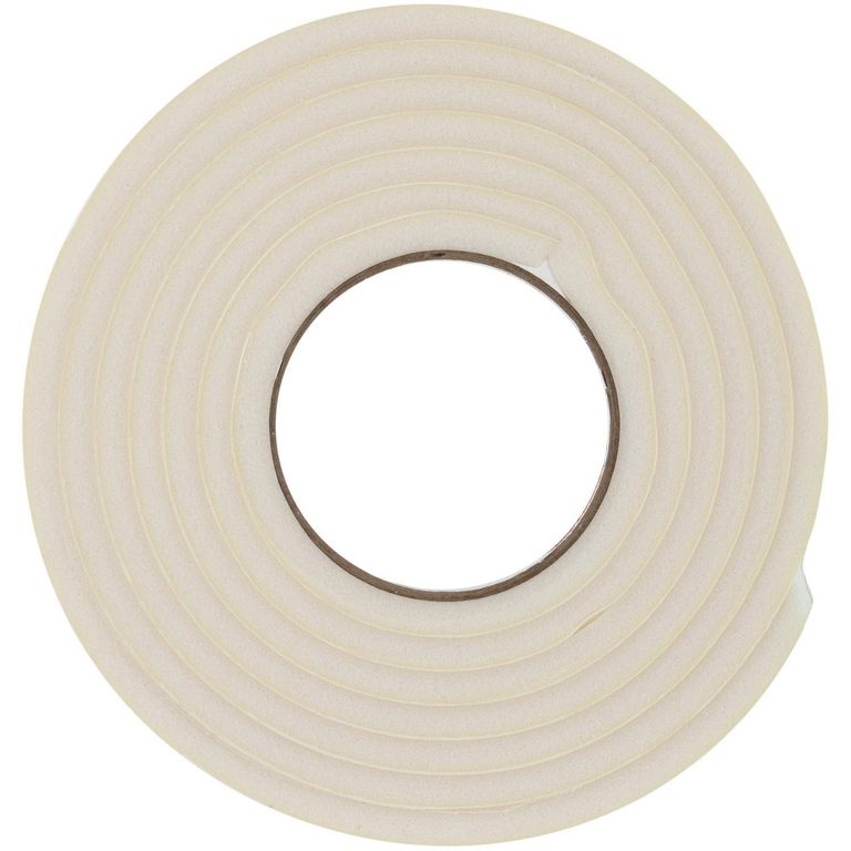 Burlete Adhesivo de Goma Adhesivo 3/8-5/16-3 m. Blanco