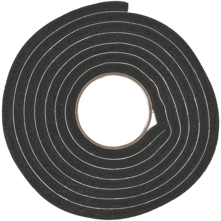 Burlete Adhesivo de Goma Adhesivo 3/4-7/16-3 m. Negro