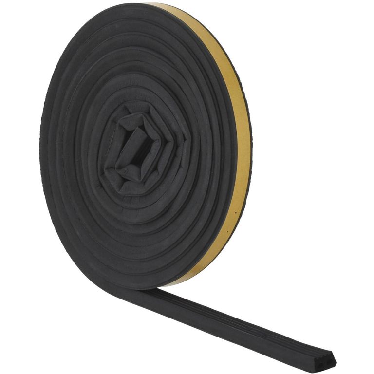 Burlete Adhesivo T-8 9/16-5/16-52 m. Negro