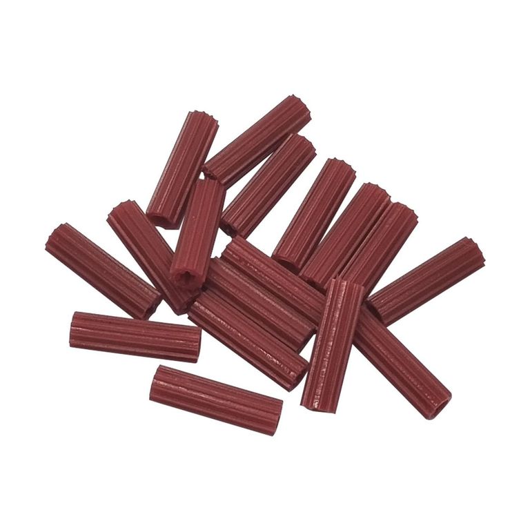 Tarugo PVC 3/16" Rojo x 100 unid.