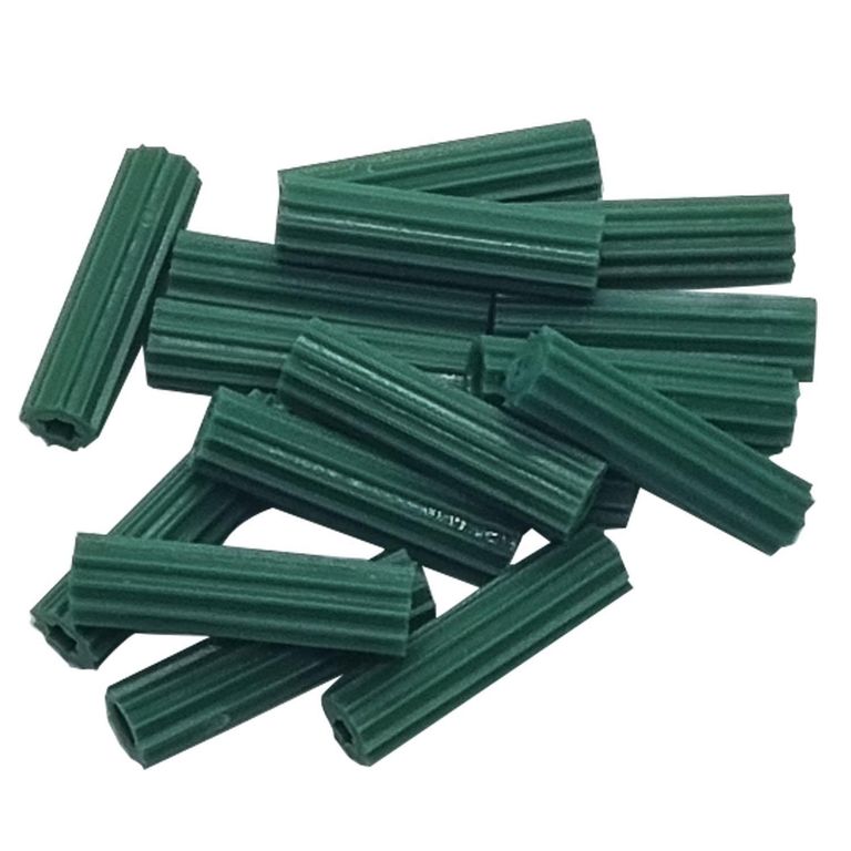 Tarugo PVC 1/4" Verde x 100 unid.