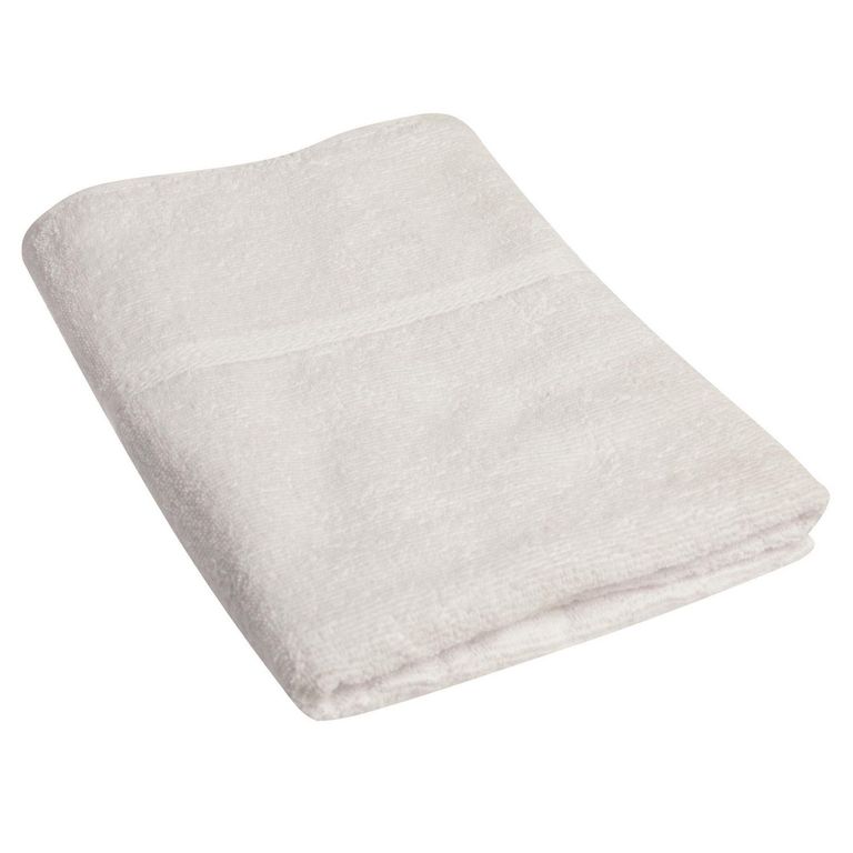 Toalla de Baño Algodón 330gr 75x132cm Blanca