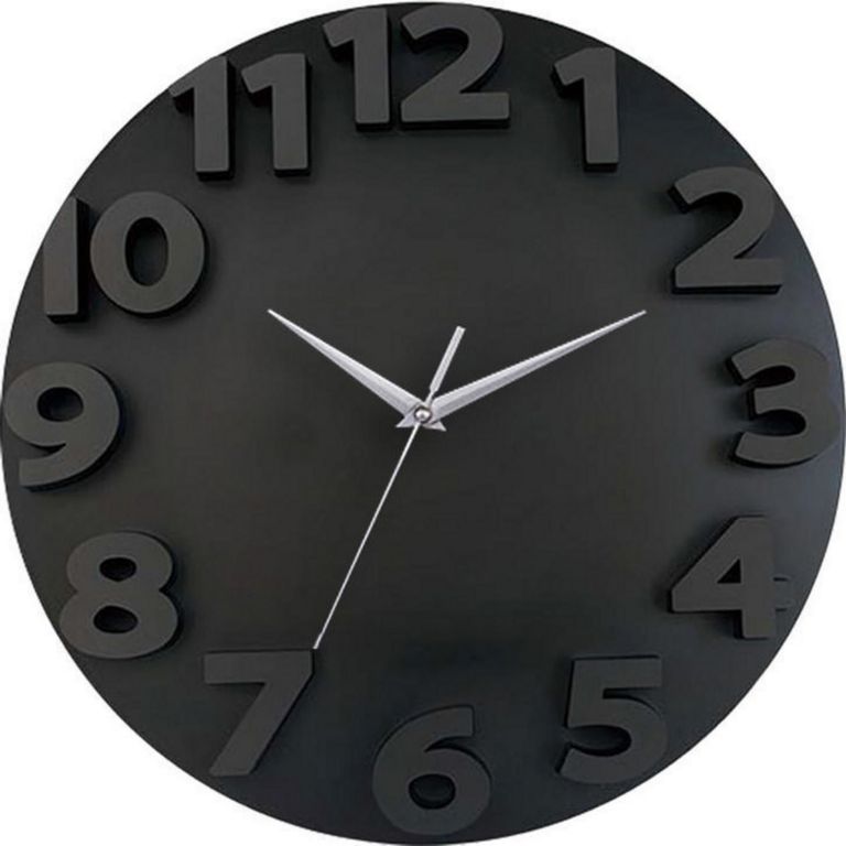 Reloj de Pared 3D Go 50cm Negro