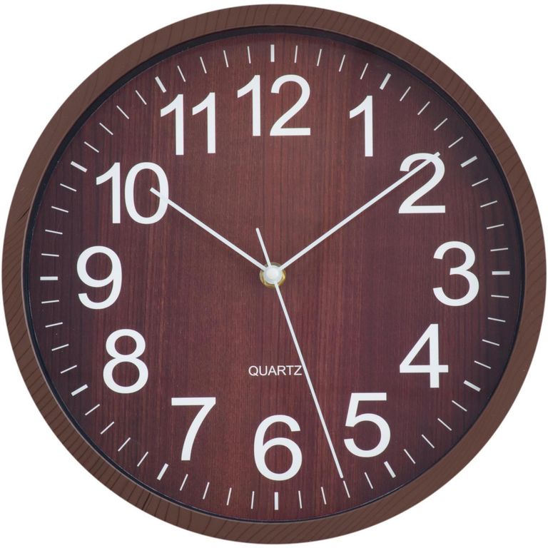 Reloj de Pared Wooden 29cm Oscuro