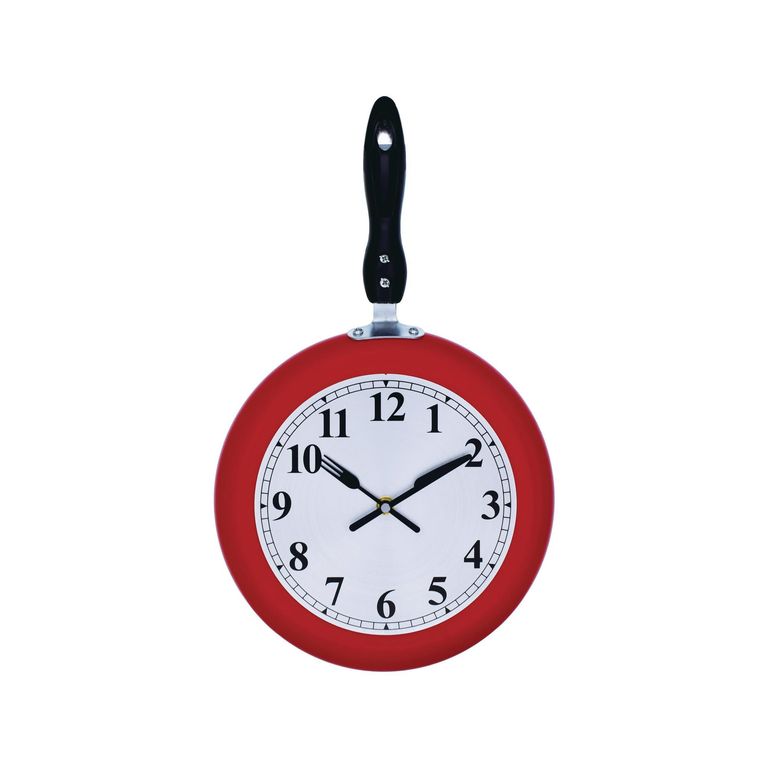Reloj de Pared Sartén Rojo 34x45cm