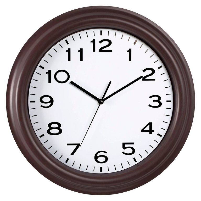 Reloj de Pared Clásico 45cm Marrón