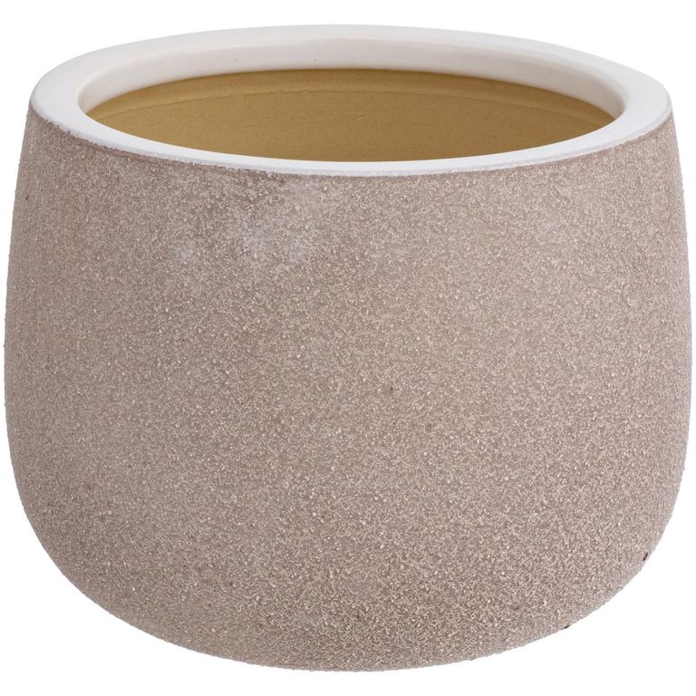 Macetero de Cerámica 30x23cm Beige