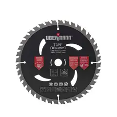UBERMANN - Hoja de Sierra Ciruclar 7 1/4" 40 Dientes Bauker